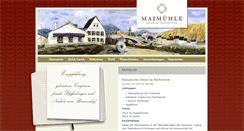 Desktop Screenshot of maimuehle.de
