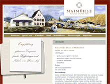 Tablet Screenshot of maimuehle.de